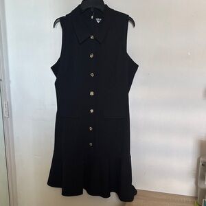 Elegant Black Sleeveless Dress
